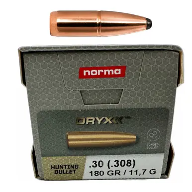 Norma Oryx .30 (.308) 180gr Bullets (100ct box)