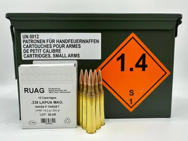 338 Lapua Mag - Swiss P - Target 250gr HPBT