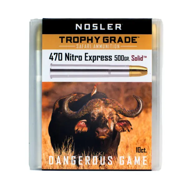 Nosler Safari 470 Nitro Express 500gr Solid