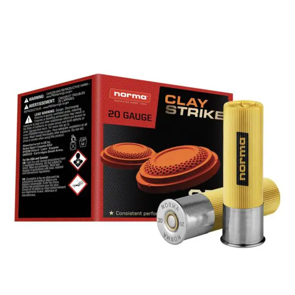 Norma 20ga 2 3/4 in. #8 shot 1 oz CLAYSTRIKE