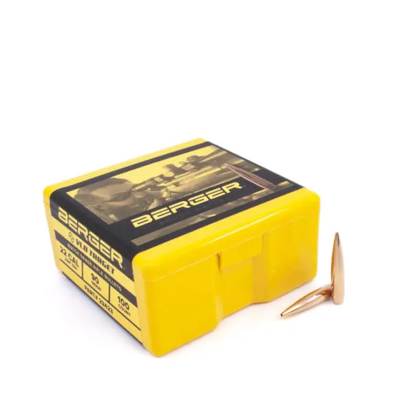 Berger 22 Cal (.224") 90gr VLD Target - 100 ct Box