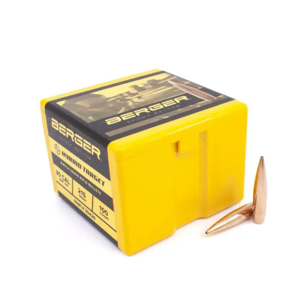 Berger 30 Cal (.308") 215gr Hybrid Target - 100 ct Box