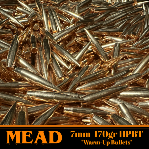 Mead 7mm (.284") 170gr HPBT "Warm-up" Bullets - 250 ct