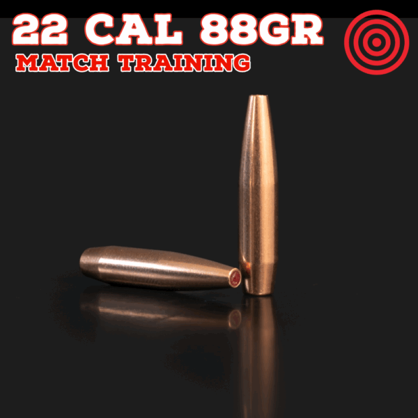 22 Cal (.224") 88gr Bullets - Match Training (seconds) - 250 ct