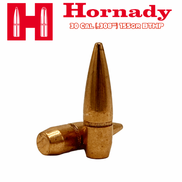 Hornady 30 Cal (.308") 155gr HPBT Match - 100 ct