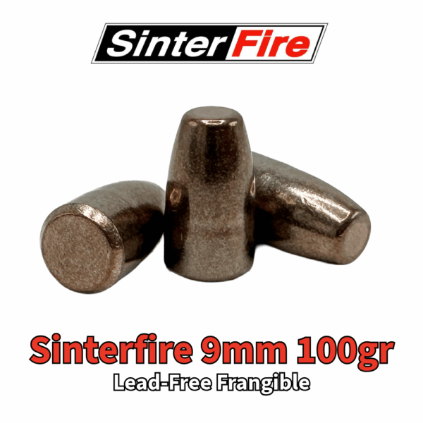 Sinterfire 9mm (.355") 100gr RHFP Lead-Free Frangible Bullets - 250 ct
