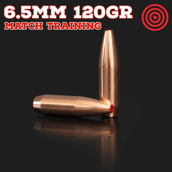 6.5mm (.264") 120gr Bullets - Match Training (seconds) - 250 ct