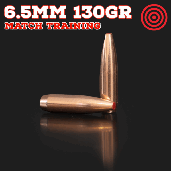 6.5mm (.264") 130gr Bullets - Match Training (seconds) - 250 ct