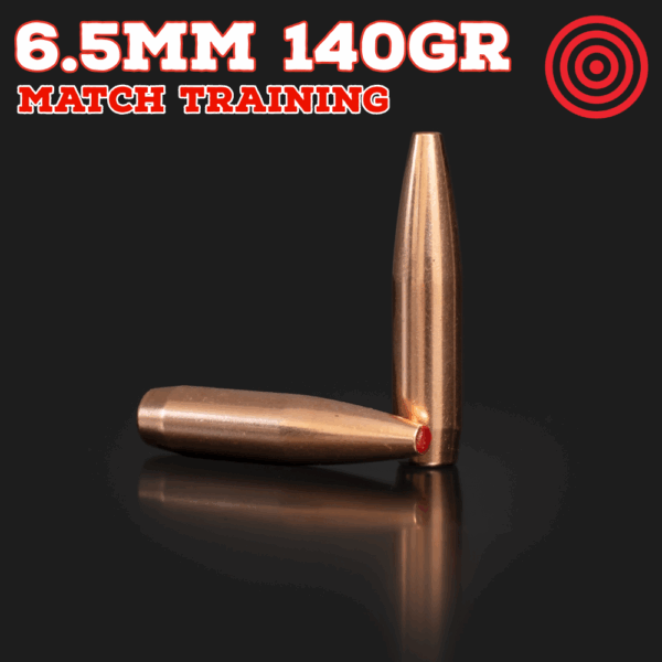 6.5mm (.264") 140gr Bullets - Match Training (seconds) - 250 ct