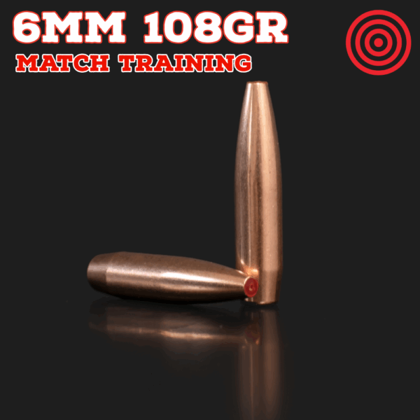 6mm (.243") 108gr Bullets - Match Training (seconds) - 250 ct