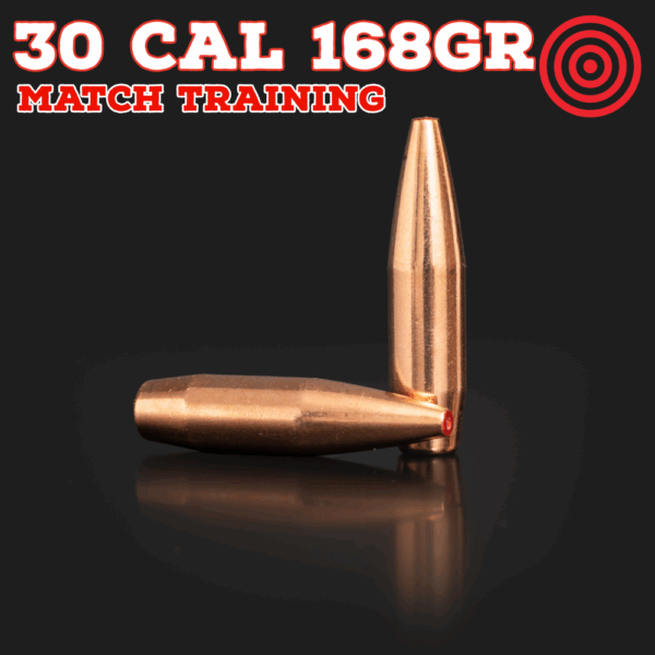 30 Cal (.308") 168gr Bullets - Match Training (seconds) - 250 ct