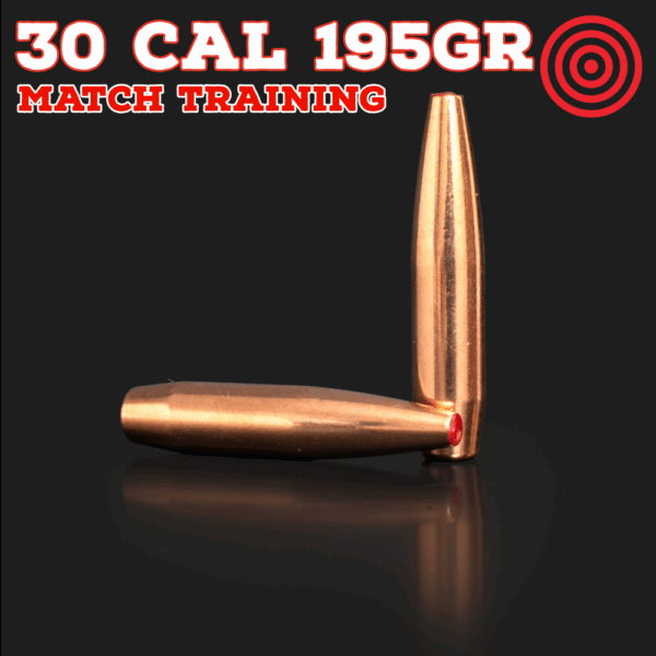 30 Cal (.308") 195gr Bullets - Match Training (seconds) - 250 ct