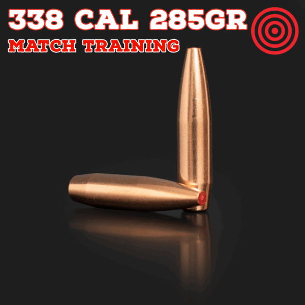 338 Cal (.338") 285gr Bullets - Match Training (seconds) - 250 ct