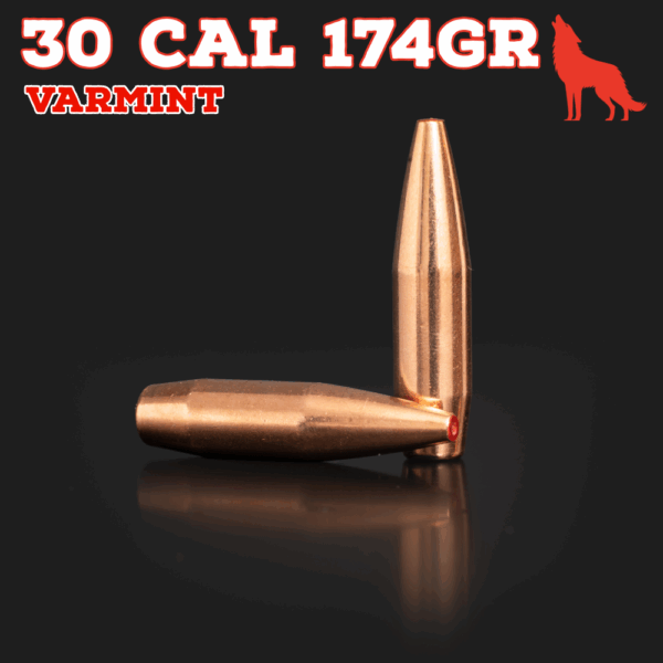 30 Cal (.308") 174gr Bullets - Varmint (seconds) - 250 ct
