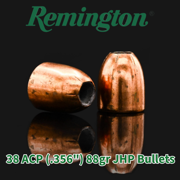 Remington 38 ACP (.356") JHP Bullets - 100 ct