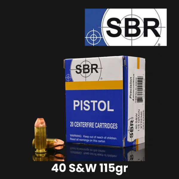 SBR 40 S&W 115gr XTREME Defense Ammo