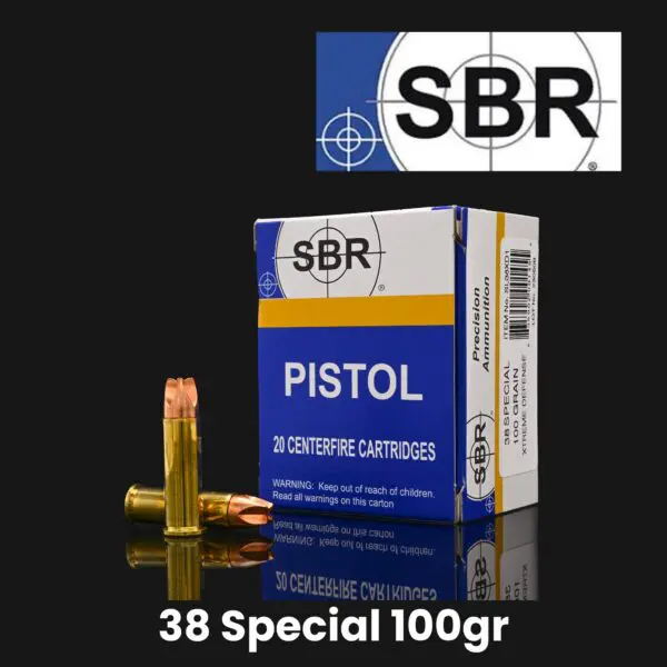 SBR 38 Special 100gr XTREME Defense Ammo