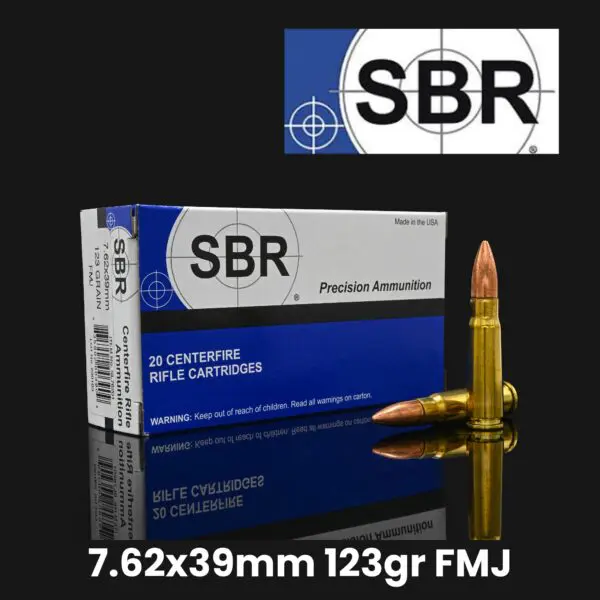 SBR 7.62x39 123gr Hornady FMJ Ammo