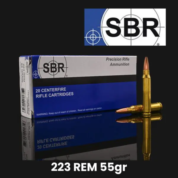 SBR 223 Rem 55gr Controlled Chaos Copper HP Ammo