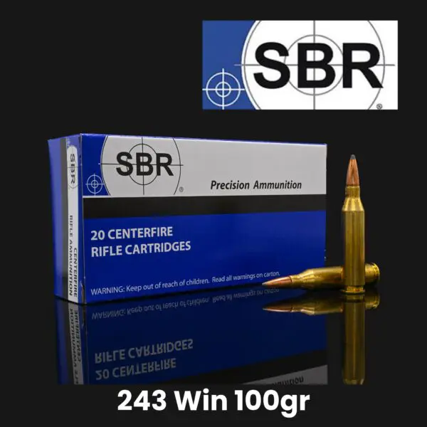 SBR 243 Win 100gr Interlock SP Ammo