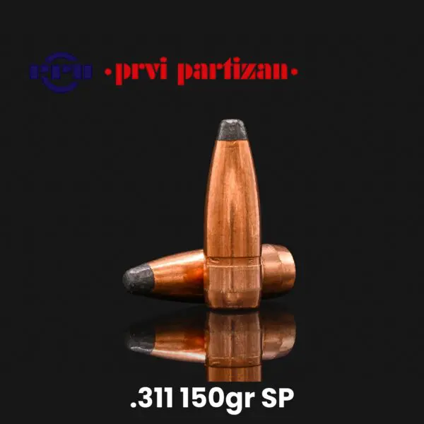 PPU 311 Caliber (.311) 150gr SP Bullets w/ Cannelure - 250 ct
