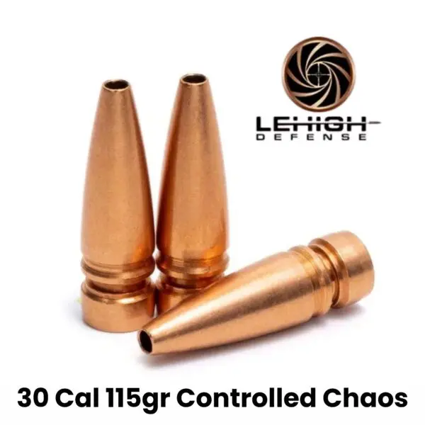Lehigh Defense 30 Cal (.308") 115 GR Controlled Chaos - 250 ct