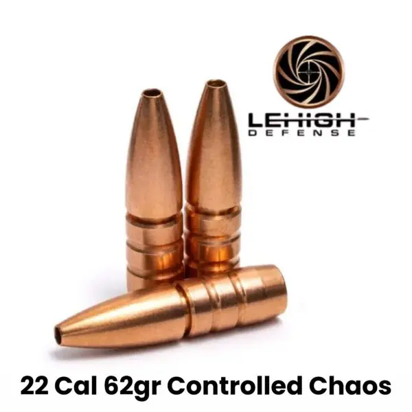 Lehigh Defense 22 Cal (.224") 62 GR Controlled Chaos - 250 ct