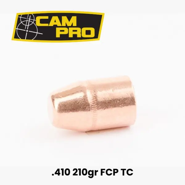 CAMPRO 41 Cal (.410") 210gr Full Copper Plated Truncated Cone Bullets - 500ct