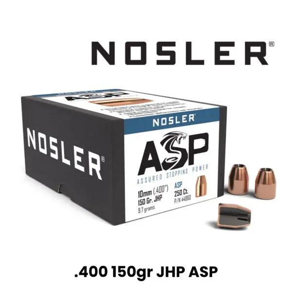 Nosler ASP 10mm (.400") 150gr JHP - 250 ct box