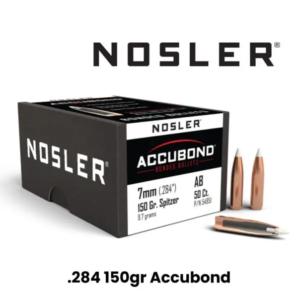 Nosler 7mm (.284″) 150gr SP AccuBond - 50ct