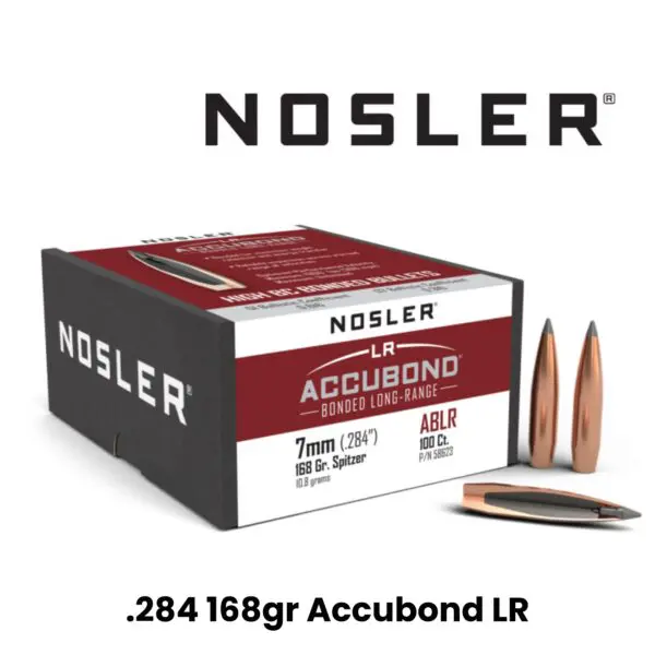 Nosler 7mm (.284″) 168gr SP AccuBond Long Range - 100ct