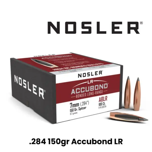 Nosler 7mm (.284″) 150gr SP AccuBond Long Range - 100ct