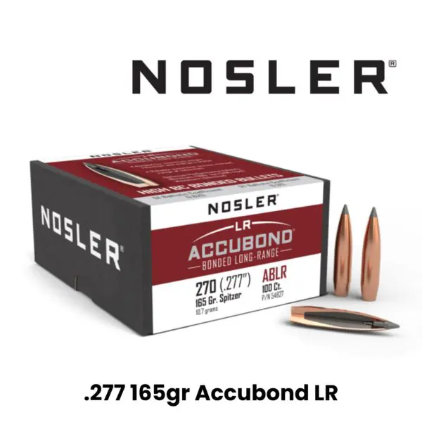 Nosler 270 Cal (.277″) 165gr SP AccuBond Long Range - 100ct