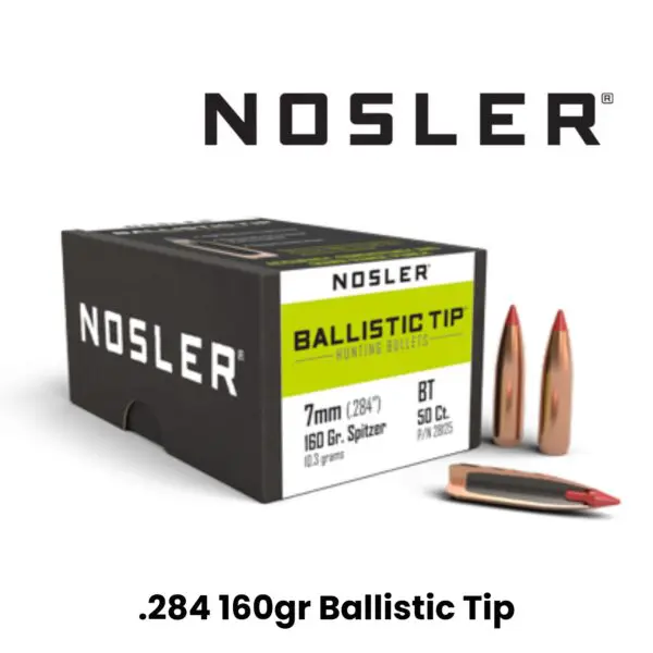 Nosler 7mm (.284″) 160gr SP Ballistic Tip - 50ct