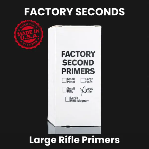 Large Rifle Primers - Factory Seconds (Free Shipping & HAZMAT)
