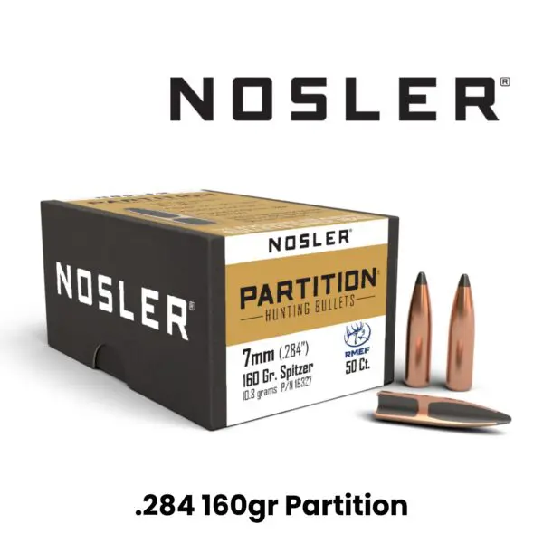 Nosler 7mm (.284″) 160gr SP Partition - 50ct