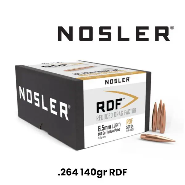 Nosler 6.5mm (.264″) 140gr HPBT RDF - 500ct