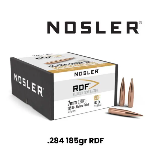 Nosler 7mm (.284″) 185gr HPBT RDF - 100ct