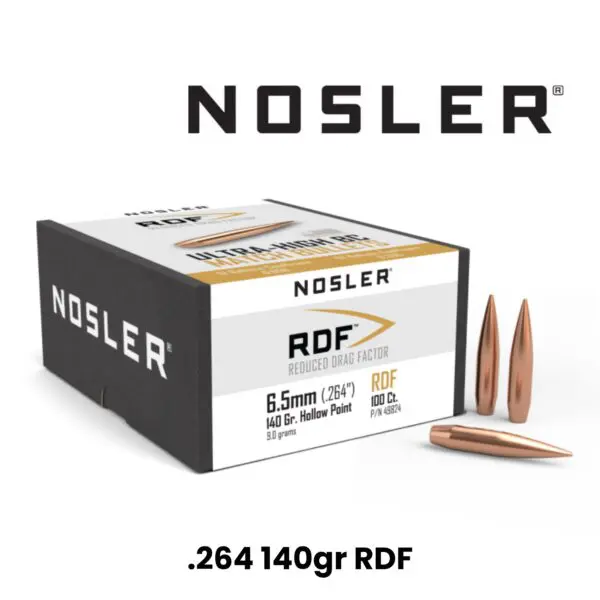 Nosler 6.5mm (.264″) 140gr HPBT RDF - 100ct