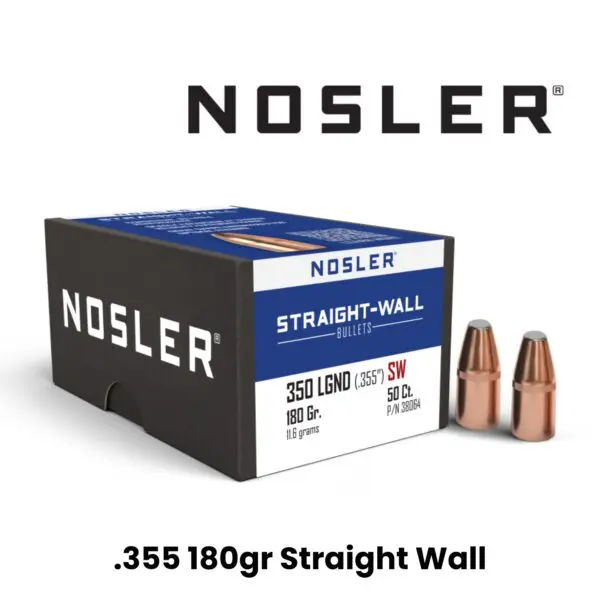 Nosler 350 Legend (.355″) 180gr PP Straight Wall - 50ct