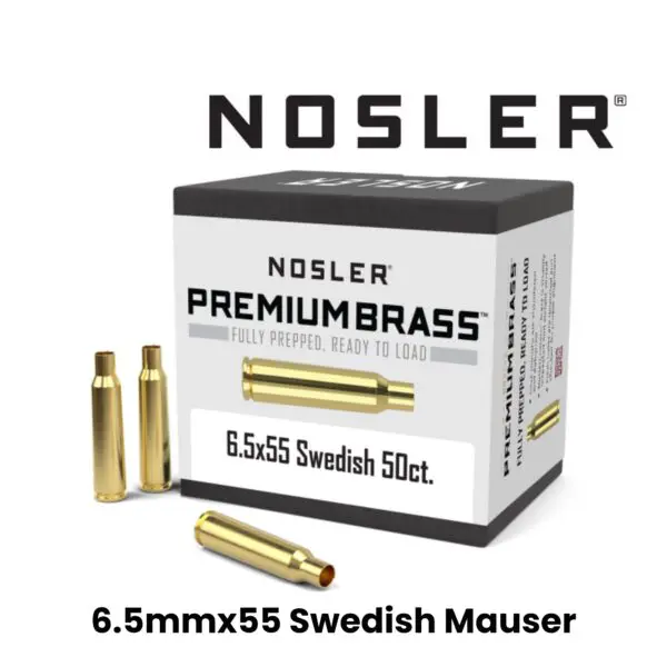 Nosler 6.5mmx55 Swedish Mauser Premium Brass - 50ct