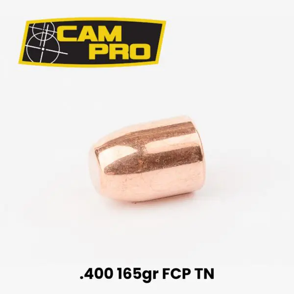 CAMPRO .40 Cal/10mm (.400) 165gr Full Copper Plated TN Bullets- 500ct