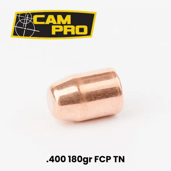 CAMPRO .40 Cal / 10mm (.400") 180gr Full Copper Plated TN Bullets- 500ct