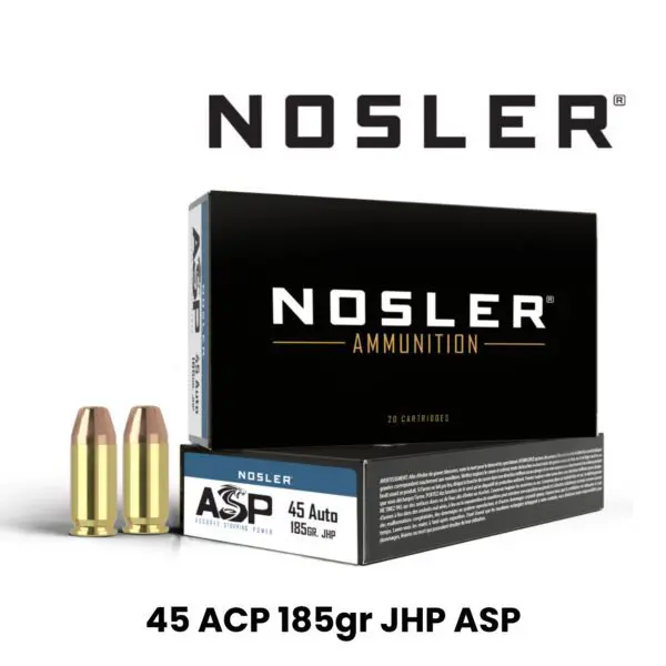 Nosler 45 ACP 185gr HG JHP ASP - 50 Round Box