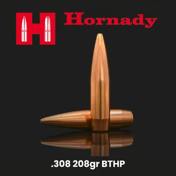 Hornady 30 Cal (.308") 208gr BTHP - 250 ct