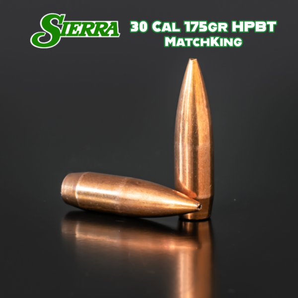 Sierra 30 Cal (.308") 175gr HPBT MatchKing Bullets